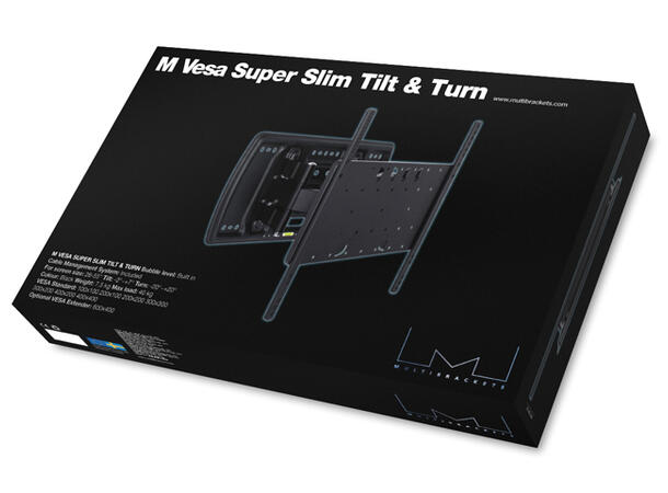 Multibrackets TV veggfeste T/T Superslim veggarm for TV 